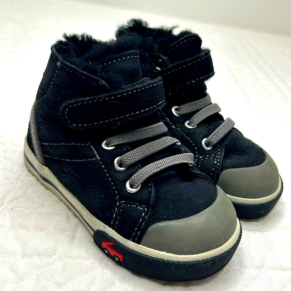 See Kai Run Black and Gray Kids Sneakers